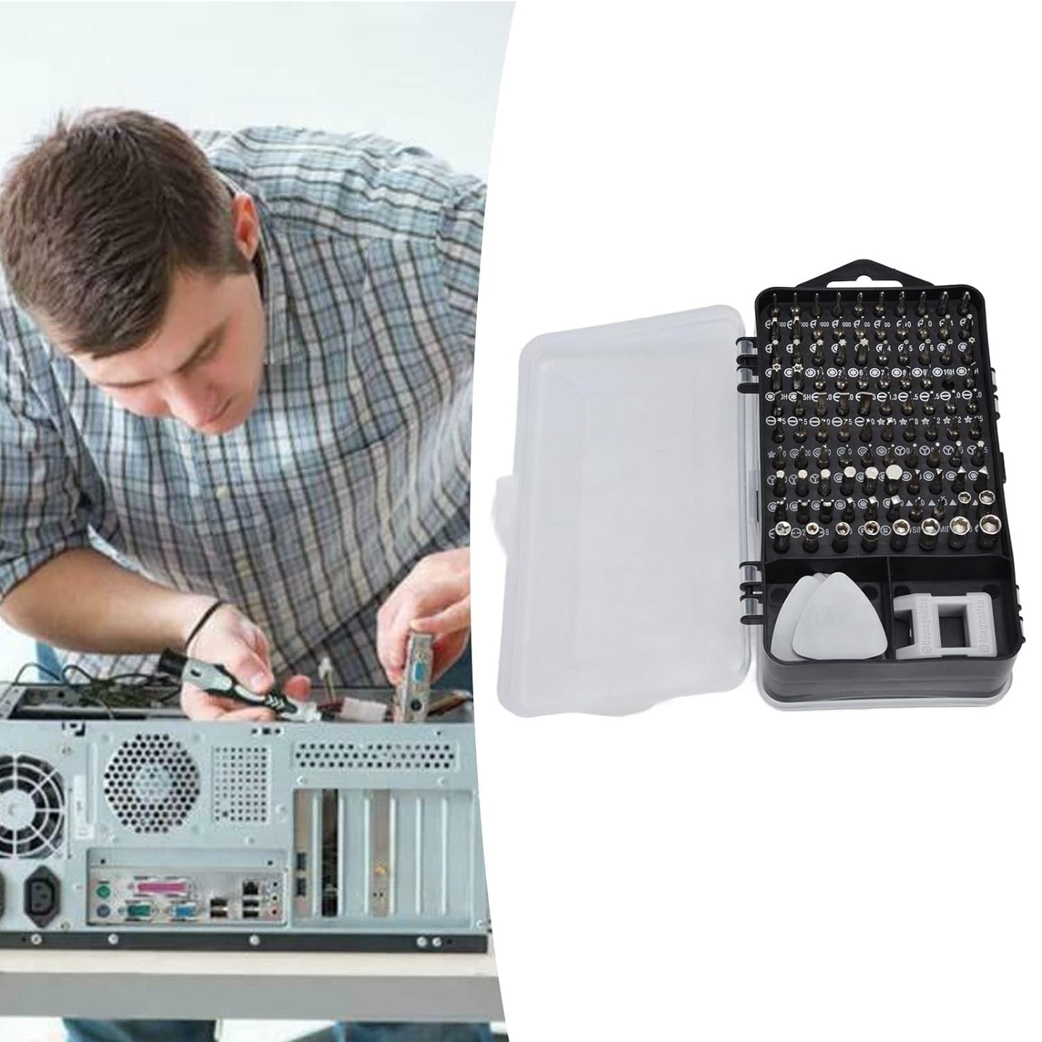 Screwdriver Electronic Laptop, Mobile Repair Tool Kit (117 Pcs Set) Screwdriver Electronic Laptop, Mobile Repair Tool Kit (117 Pcs Set)